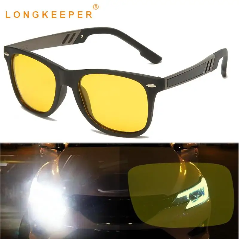 Длинные очки ночного видения мужские поляризованные солнцезащитные для
