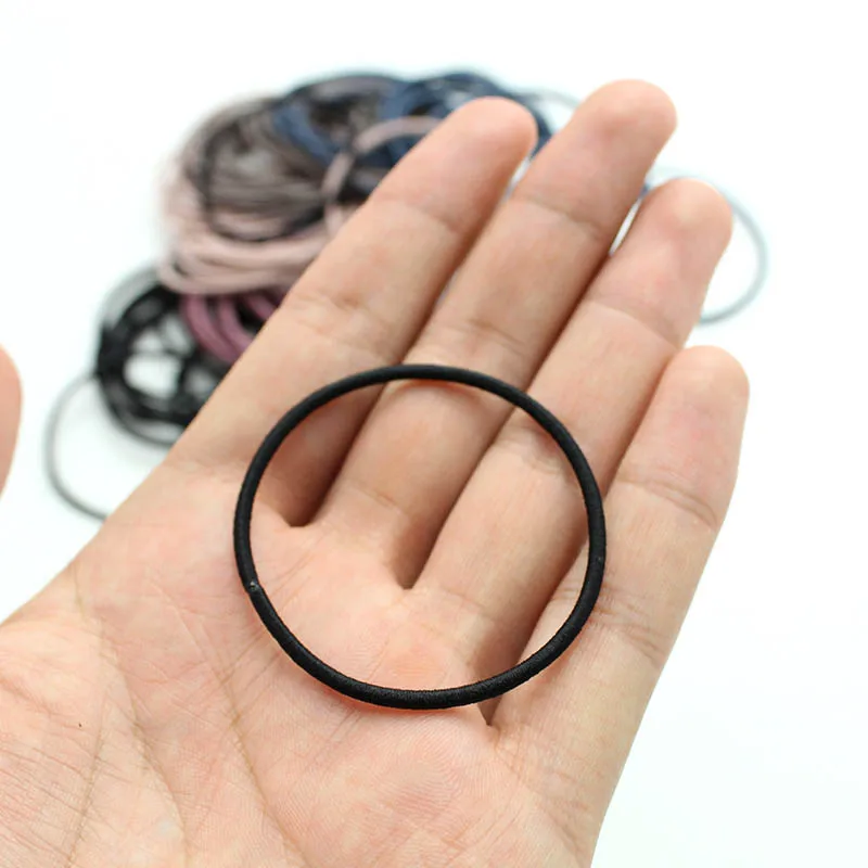 

50pcs/lot 5CM Hair Accessories women Rubber bands Scrunchy Elastic Hair Bands Girls Headband decorations ties Gum for hair