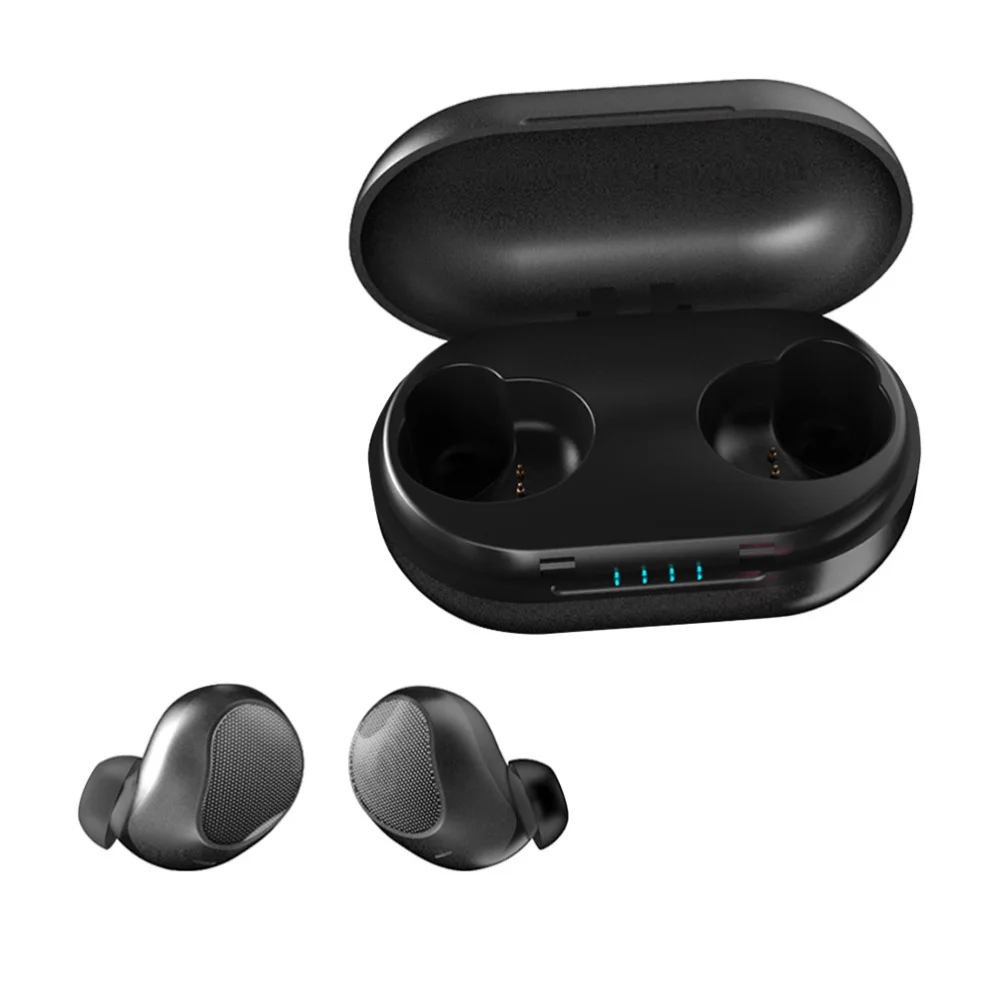 

T10 TWS Double Wireless 5.0 Earphone Earbuds with Charging Box (Blue)
