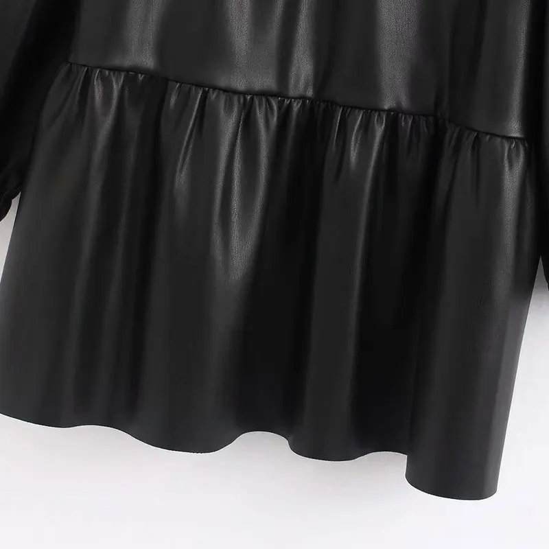 Модное ламинированное декоративное пальто BB50 9875 блузка женская блуза blusa feminina