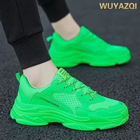 wuyazqi mens shoes korean trend candy color sports casual mens shoes autumn net red green old shoes sneakers men y