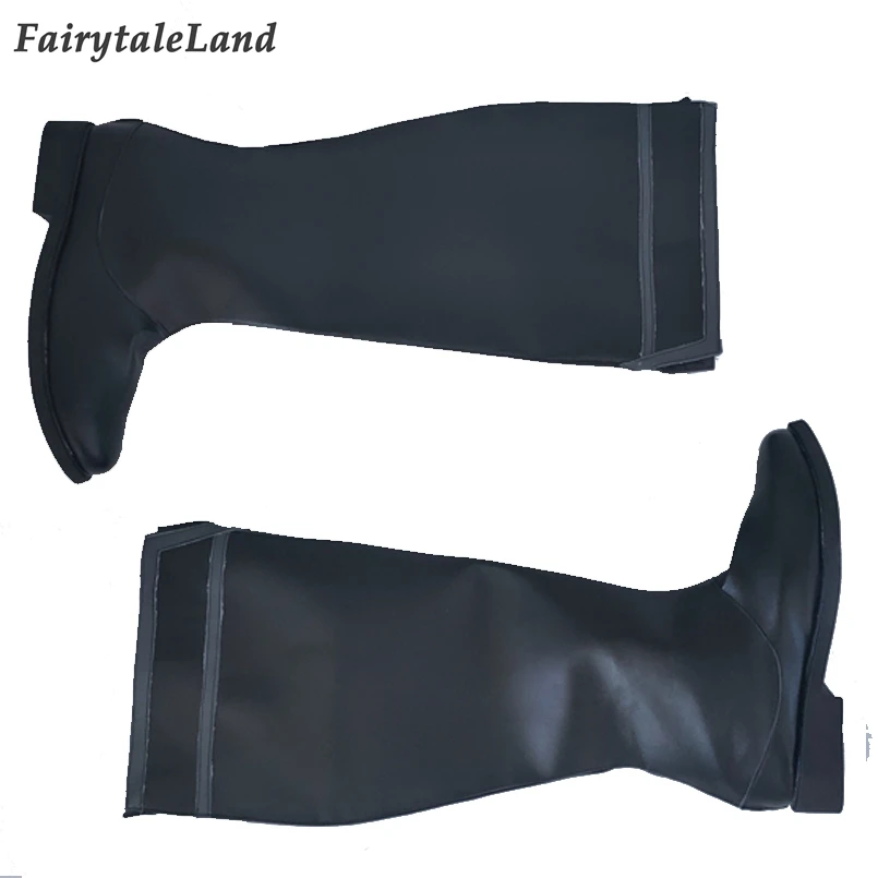 Обувь для косплея супергероя справедливости черная обувь сапоги Кларк Кента