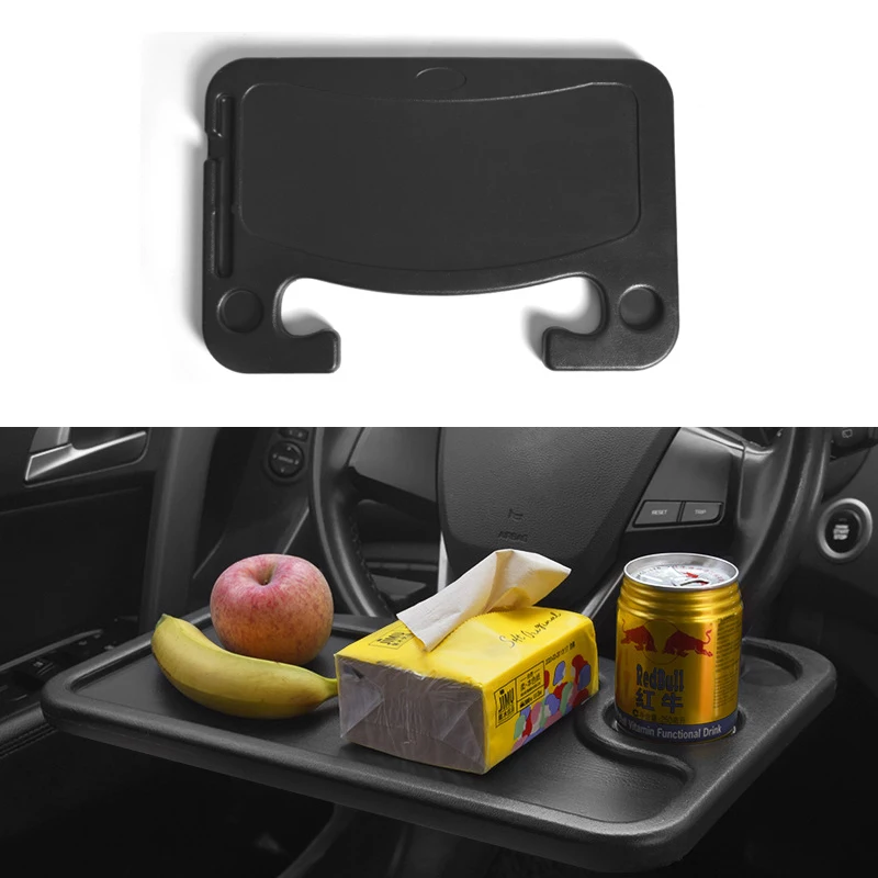 

1PCS For Tesla 3 Y S X Car Steering Wheel Eating Tray/Laptop Desk Black Replacement