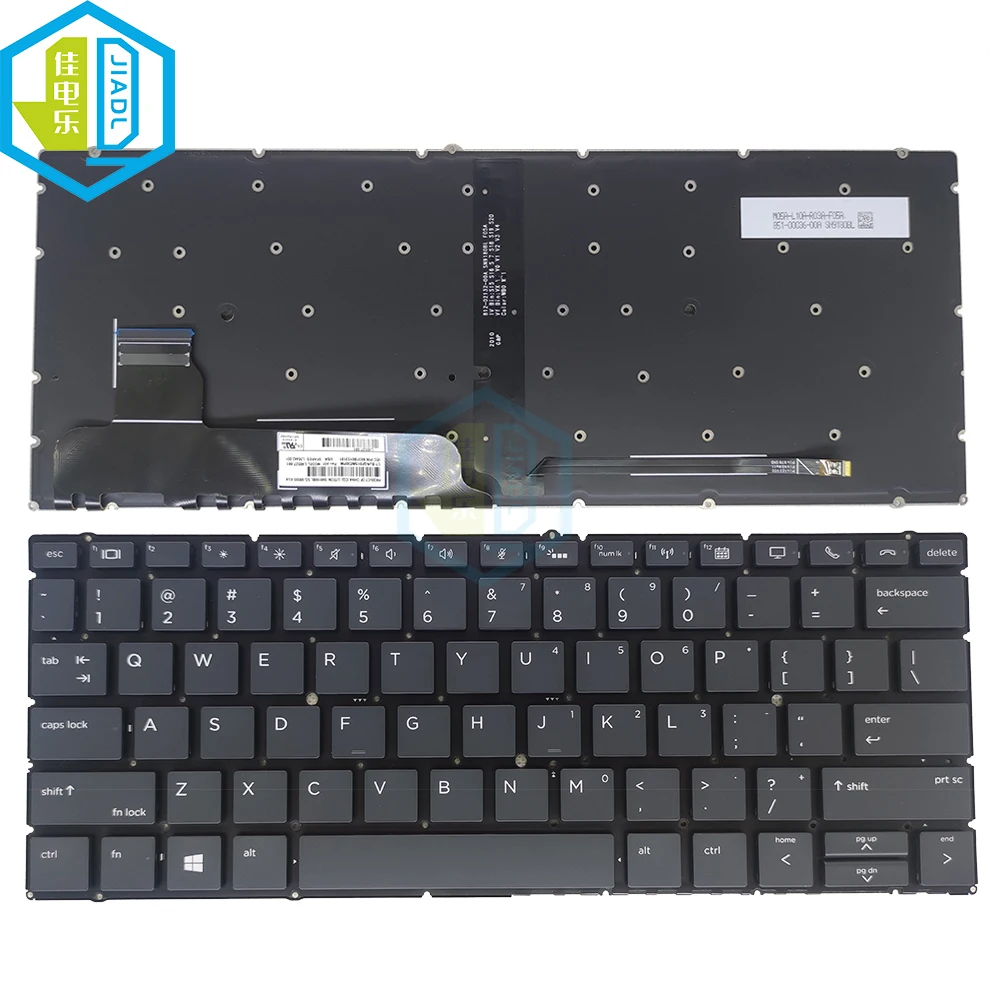 

New US English Backlit Laptop Keyboard for HP Elitebook X360 830 G5 830 G6 L40527-001 L56442-001 Notebook keyboards SN9180BL