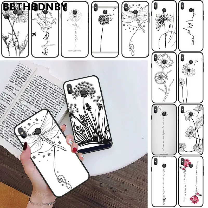 Чехол для телефона Одуванчик DIY печать рисунок чехол крышка оболочка Xiaomi 8 9 se Redmi 6