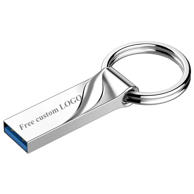 Креативный usb флеш-накопитель 128 Гб 64 Гб металлический ключ Флешка 32 ГБ флеш-накопитель 16 ГБ 8 ГБ USB 2,0 флеш-карта памяти бесплатный логотип