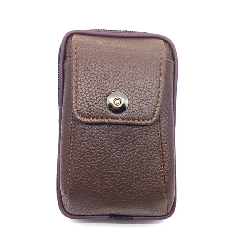 Многофункциональная поясная сумка BISI GORO унисекс уличный кошелек из натуральной