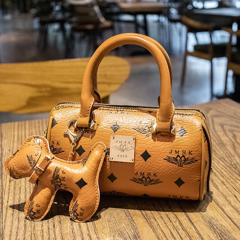 

2021 New Fashion High Quality 100% Genuine Leather Boston Pillow Bag Shoulder Messenger Bag Ladies Wallet Designer Sac A Main