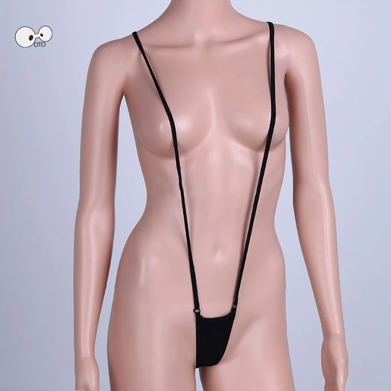 

Women See Through G String One Piece Swimsuits Mini Coverage Monokini Bodysuit Transparent Thong Beachwear Bathing Suit Clubwear