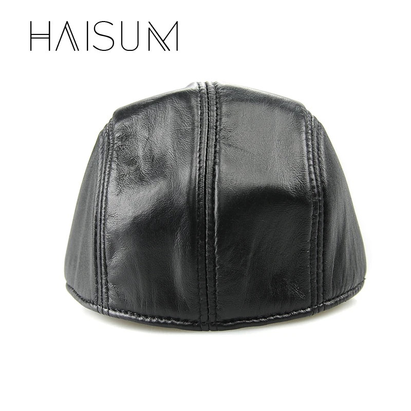 Распродажа 2018 однотонная мужская бейсболка из искусственной кожи 7 1/8 7/8 Haisum