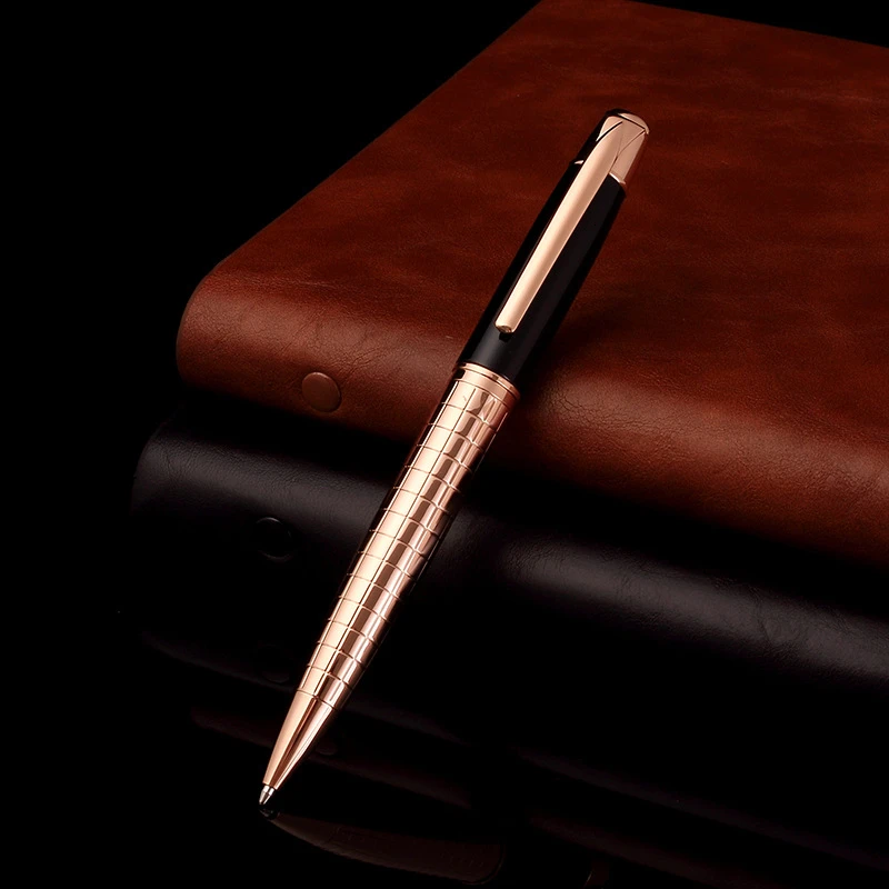 1.0mm Creative Metal Luxury Ball Point Pen Black Ink High Quality Business Signatue Writing Gift Office Supplies 03763 | Канцтовары для