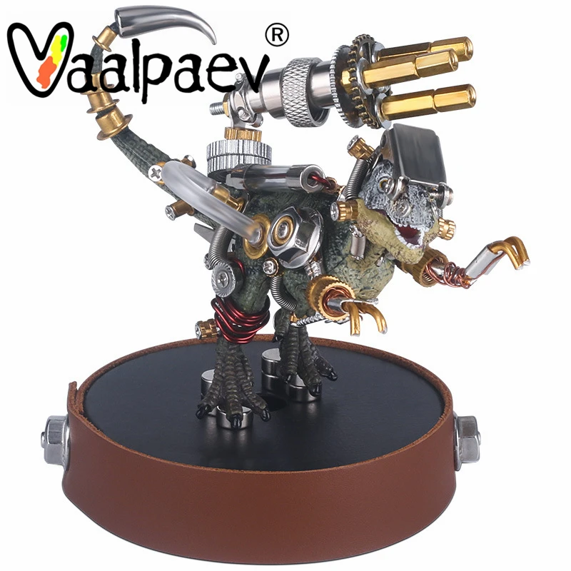 3D фигурка мутанта Акула динозавр бегемотик Железный Металл Сборная модель робот