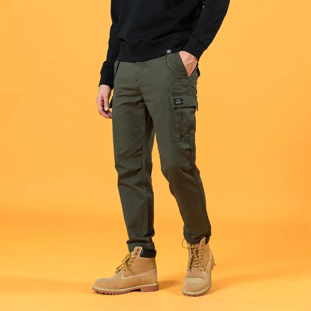 SIMWOOD/Новинка 2021 года Повседневные брюки Мужские модные спортивные карго Военные