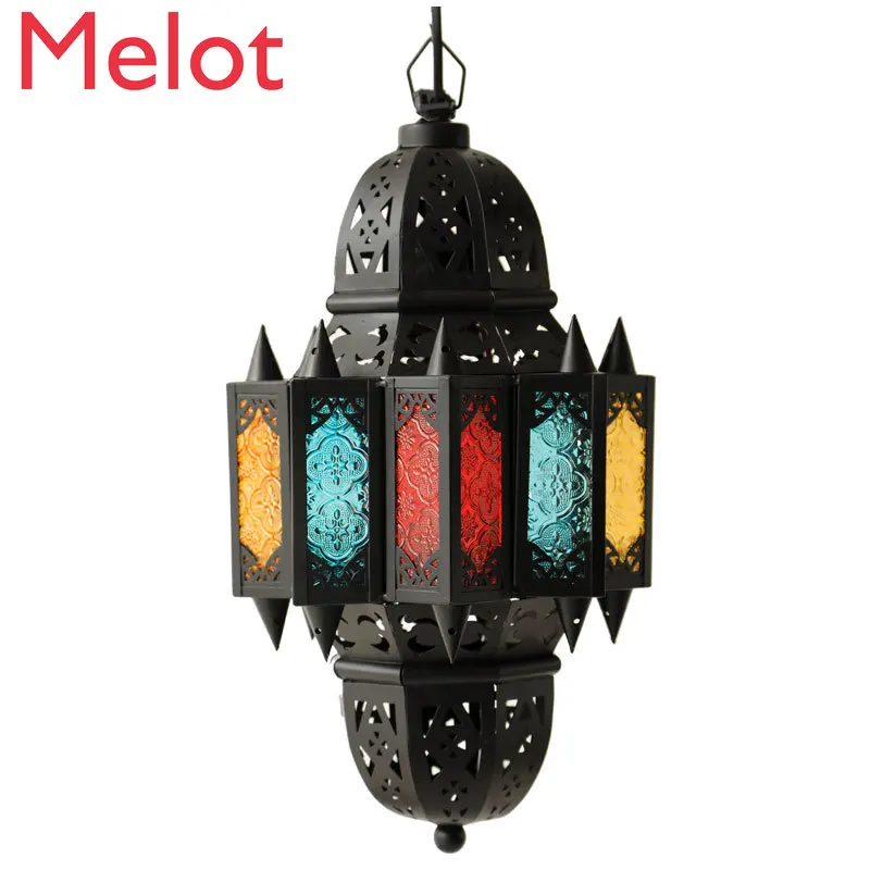

Креативный подсвечник из Марокко, Романтический подвесной ретро-подсвечник, украшение для дома, сада, двора, реквизит ручной работы, поделк...