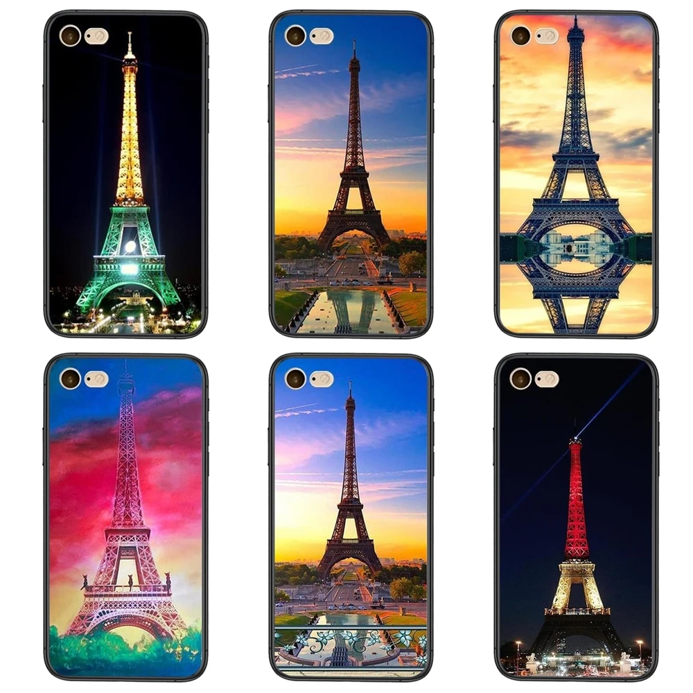 Дешевый мужской черный чехол трендовый с изображением Эйфелевой башни для Xiaomi Mi11