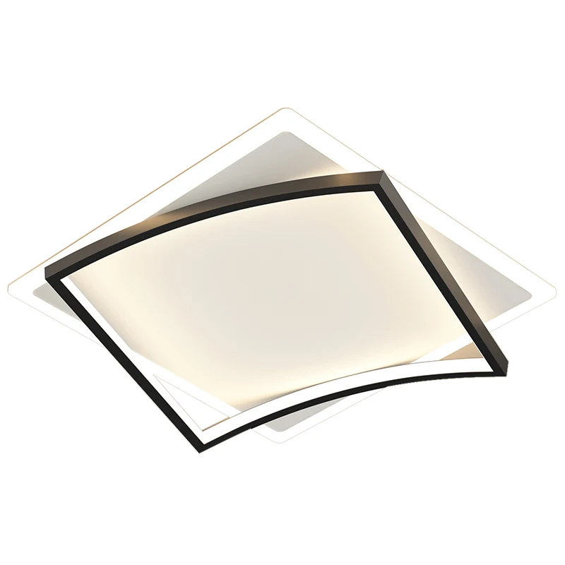 

Square Modern Led Ceiling Lights For Living Room Bedroom Study Room Kitchen Dimmable+RC Ceiling Lamp Fixtures 90-260V