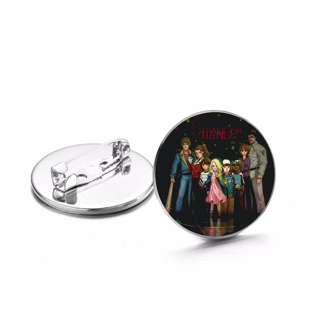 Stranger Things Brooches Popular American TV Series Badge Teenager Backpack Shirt Lapel Pins Gothic Jewelry Gift for Fans | Украшения и