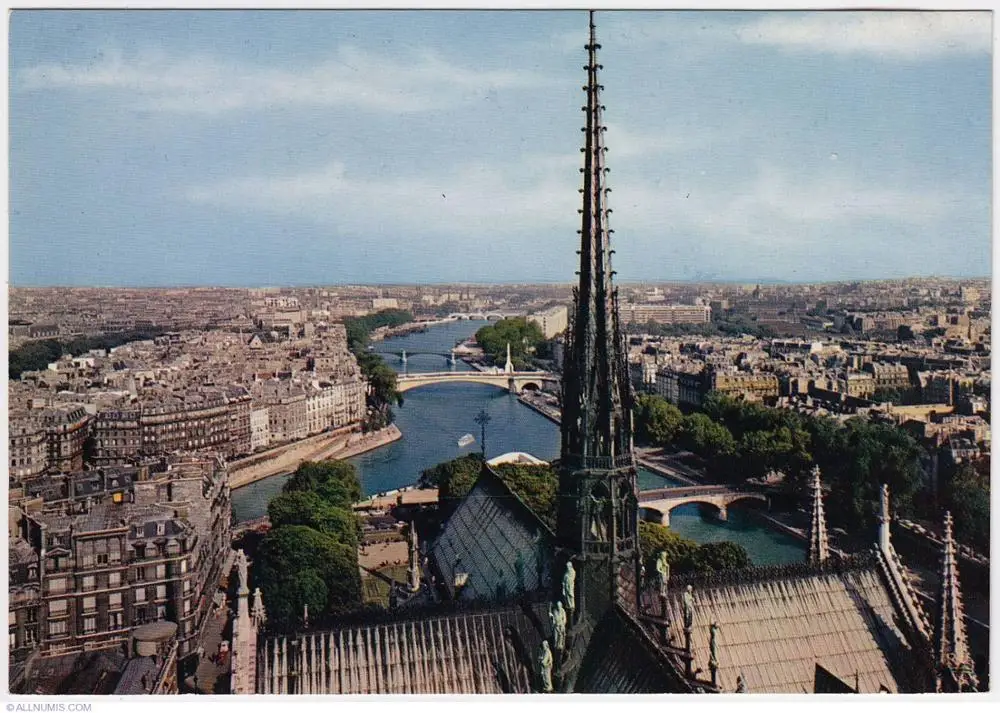 

400X300MM paris-seine-from-notre-dame jumbo fridge magnet SFM-0566