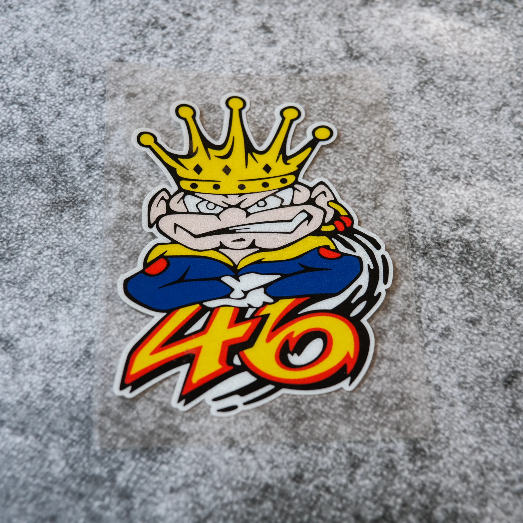 Светоотражающие модифицированные наклейки № 019 Rossi King 3M водонепроницаемые на