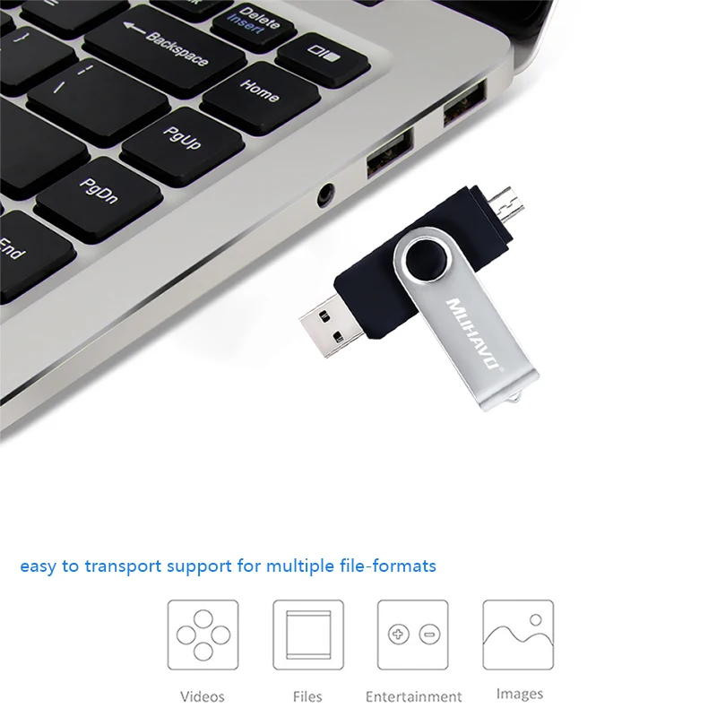 OTG USB флеш накопитель 128 ГБ 16 8 4 64 Гб металлический otg cle usb 2 0 32G запоминающие
