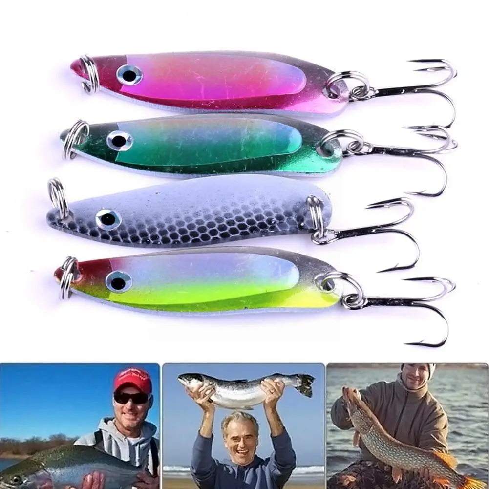 

15cm/6.5g Metal Sequin Bait Artificial Bait Fishing Eye Fishing Three Lure Loop With Equipment Lure Hook And 3d Winter H5t1