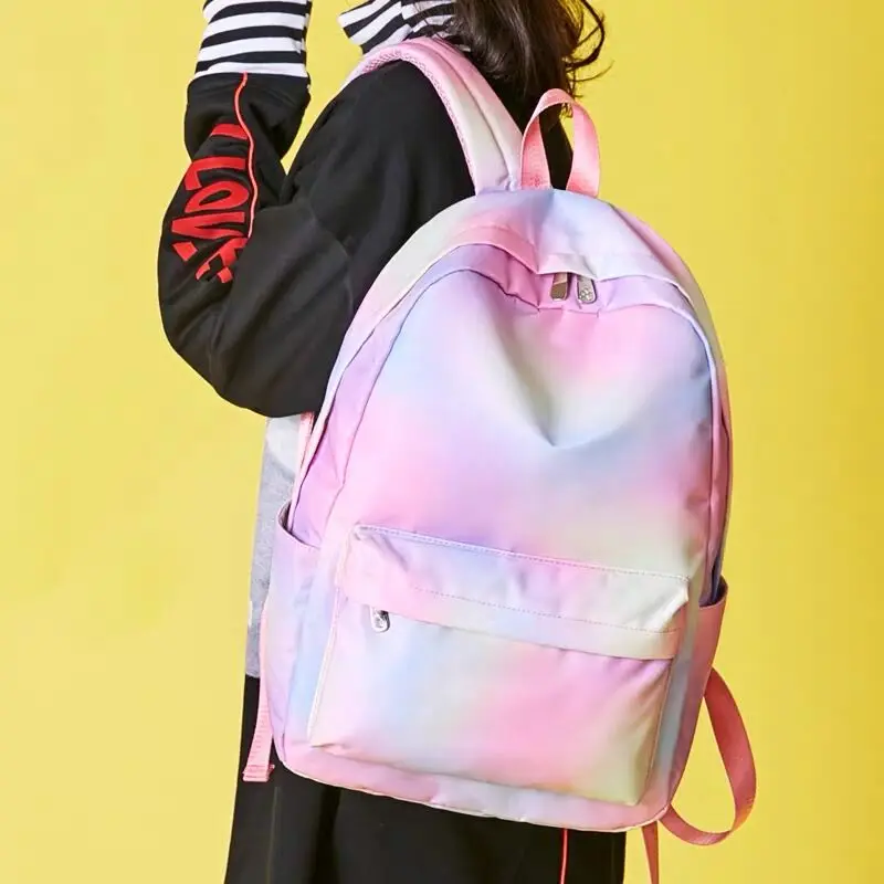 Girls Schoolbag For Women 2019 New Female School Bag Pink Travel Backpack Purses Laptop Book Bags for Teenage Girls