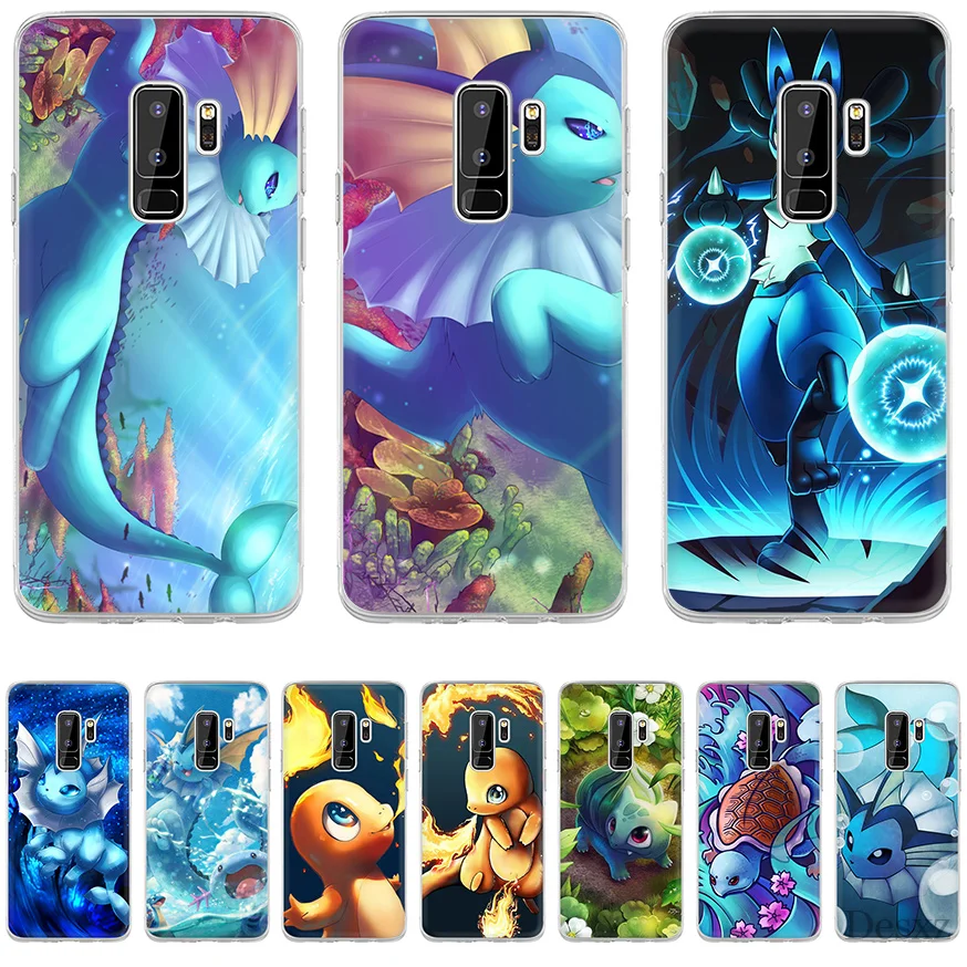 Чехол для телефона чехол Чаризард Сквиртл Vaporeon покемонов Samsung Galaxy J3 J5 J7 2016 2017 A5 A6 A8