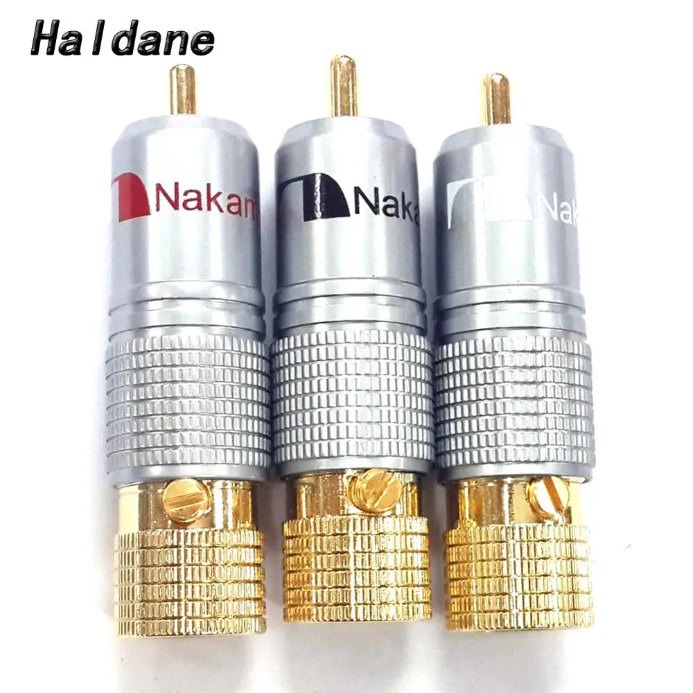 8 шт./лот аудиокабель с разъемом RCA Nakamichi позолоченные винты 24 К затычки для пайки