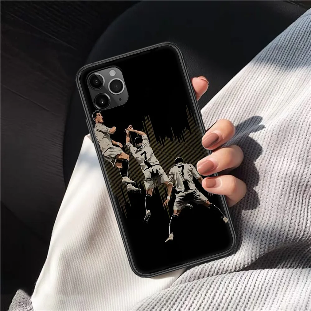 

Ronaldo Football CR7 soccer Phone Case Cover Hull For iphone 5 5s se 2020 6 6s 7 8 12 mini plus X XS XR 11 PRO MAX black Shell