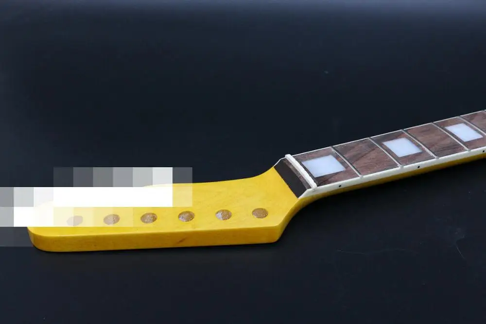Подходит для Diy 21 лада 25.5in 648 мм Электрогитары шеи клен + гриф из красного дерева