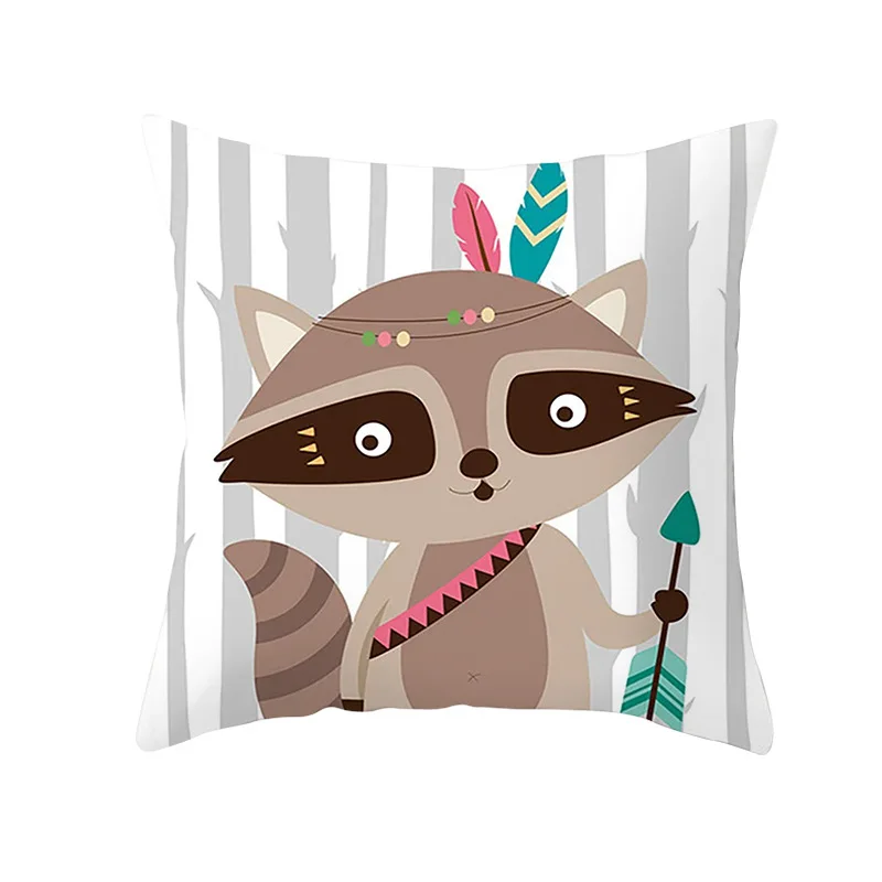 OEING лесной Животные Подушка Чехол вечерние Декор сафари День рождения с