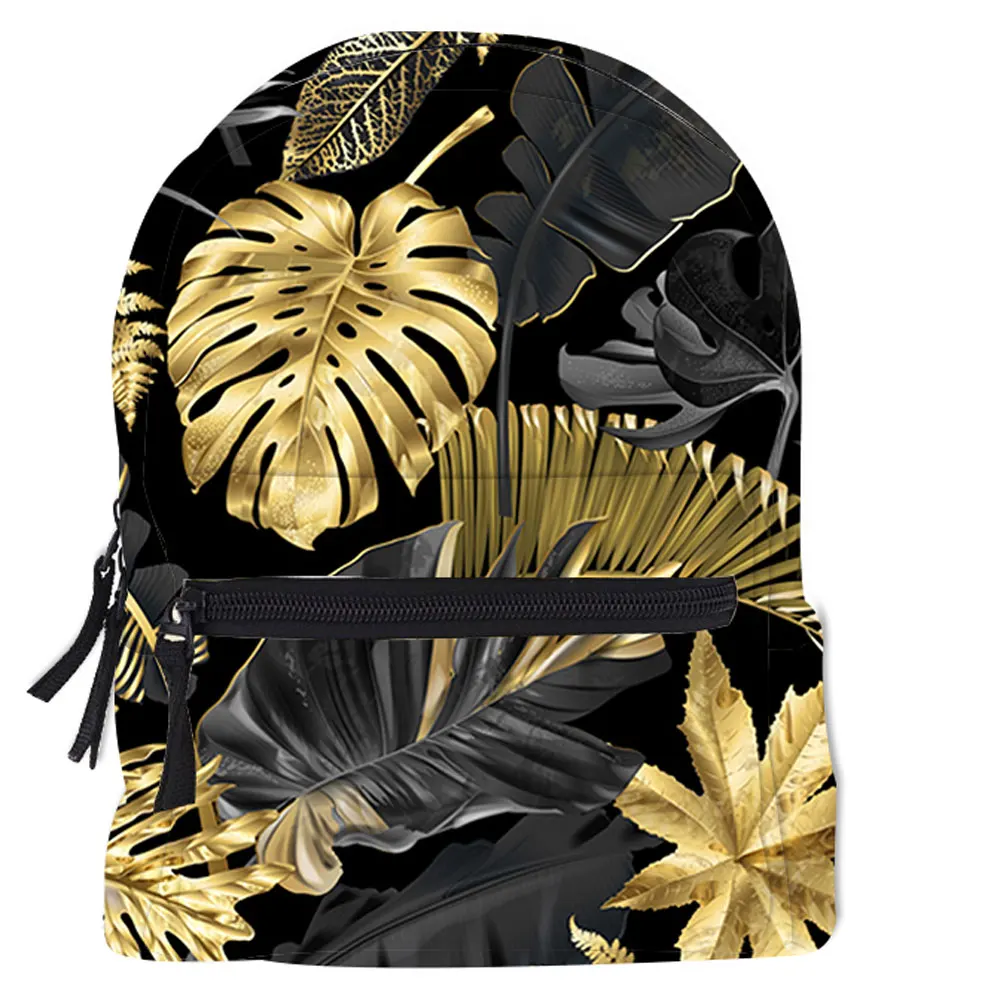 Fashion Student Schoolbag Print Korean Style Mini Backpack women Leaves Lightweight Waterproof Outdoor Small Backpack