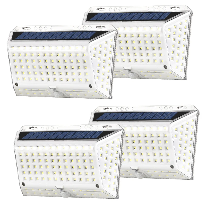 

142LED Bulbs Human Body Induction Lamp Solar Light Outdoor Lighting Garden Lawn Waterproof Lights Wall Street Light Modern Lamps