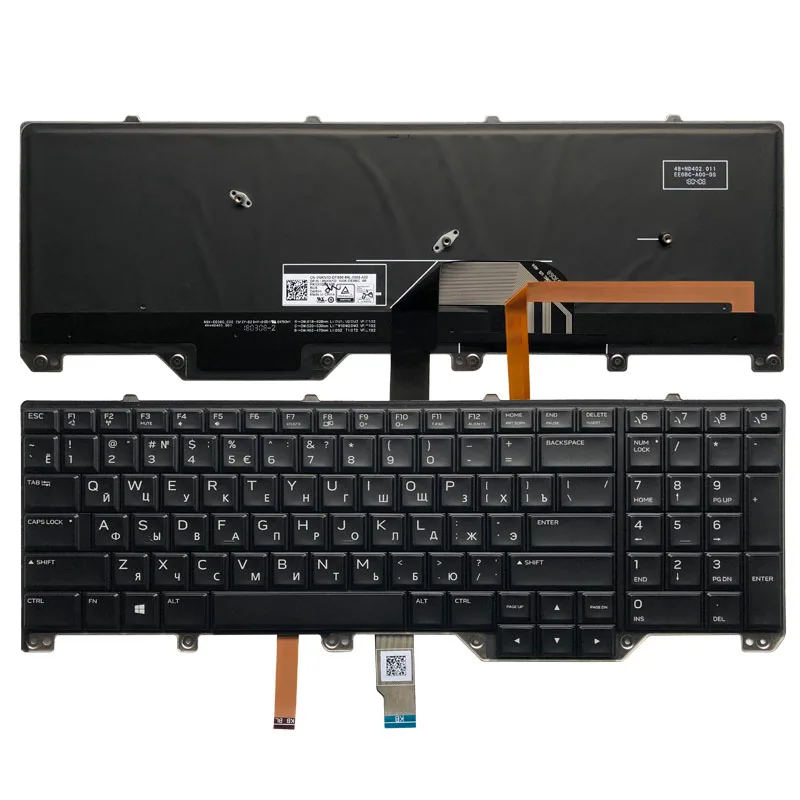 Новая русская клавиатура для ноутбука DELL Alienware M17 17 R4 R5 с подсветкой 0NKN1D