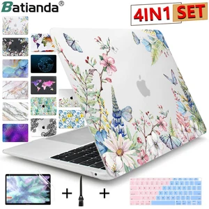 Новый чехол для ноутбука с рисунком бабочки чехол для клавиатуры для нового MacBook Air 13 2019 2020 Pro 14 15 дюймов Сенсорная панель A2338 A2337 A2179