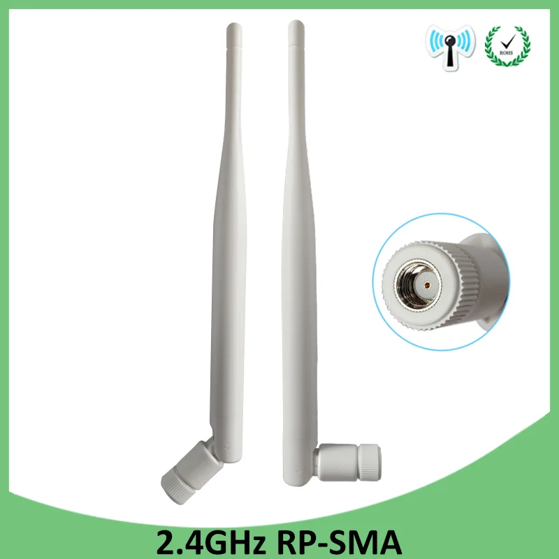2 4 ГГц WiFi антенна 5dBi RP SMA разъем wi fi для беспроводного маршрутизатора Wifi