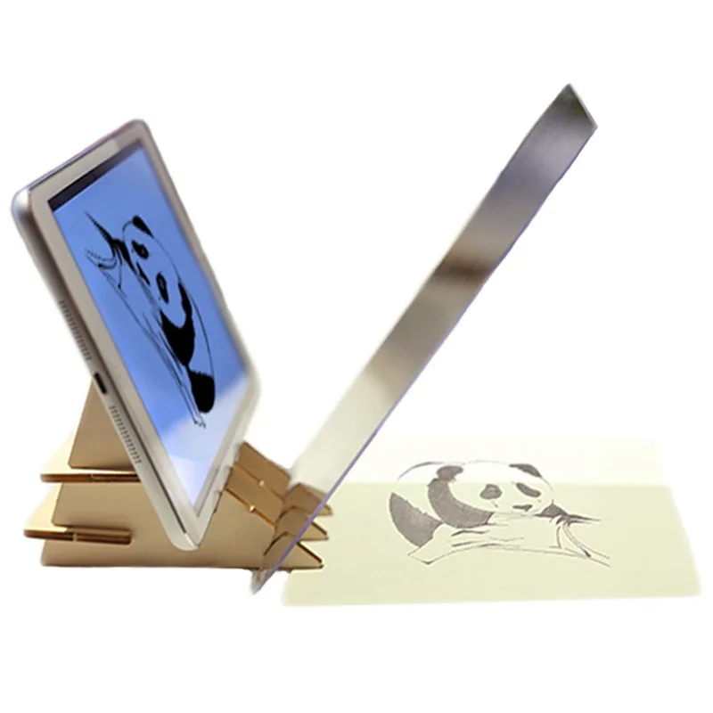 Easel and Glass Деревянный мольберт для рисования Indraw эскиз мольберт доска для рисования стол ноутбук аксессуары художественные принадлежности для детей - Цвет: Easel and Glass