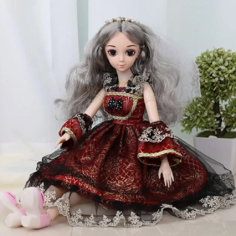 60 см 1/3 BJD кукла с принцессой аксессуары подвижные шарнирные куклы кудрявые