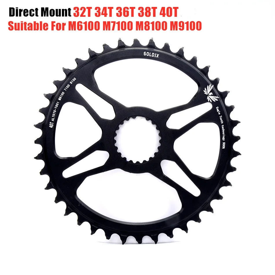 

Direct Mount Bike chainring MTB 32T 34T 36T 38T 40T Narrow Wide Bicycle Chainwheel for M6100 M7100 M8100 M9100 12 speed Crankset