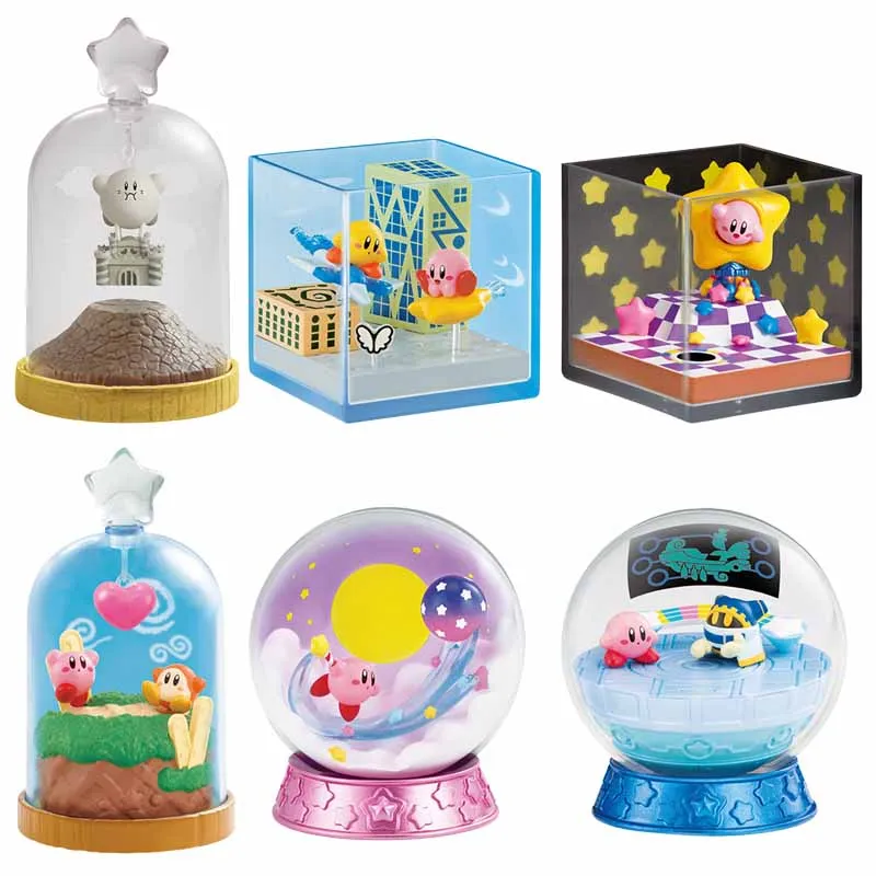 Colecci&oacute;n de terrario Kawali Kirby, 6 estilos, Yume No Izumi, juego Seletion, caja ciega Ex Cashapon, mu&ntilde;eco bonito, juguete para ni&ntilde;os-0