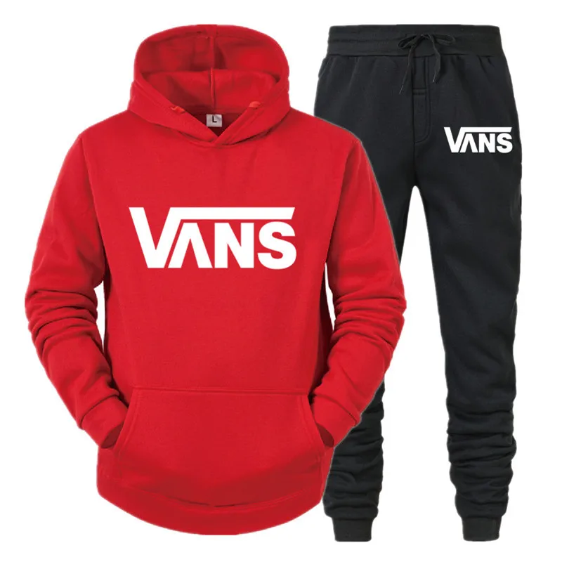 

Winter sportswear 2-piece printed hood and pants sportswear men's sportswear hooded sweatshirt suit ladies winter clothing