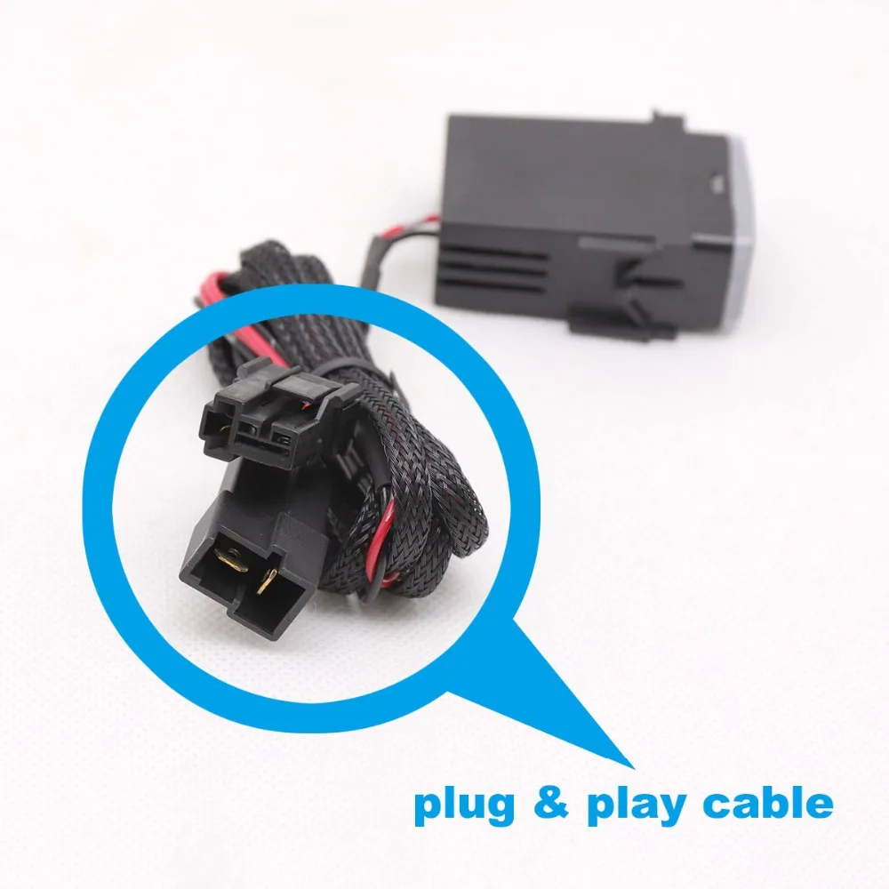 QC3.0 Quickcharge автомобильное зарядное устройство двойной USB телефон Pad адаптер DVR Plug& Play кабель для Subaru Forester