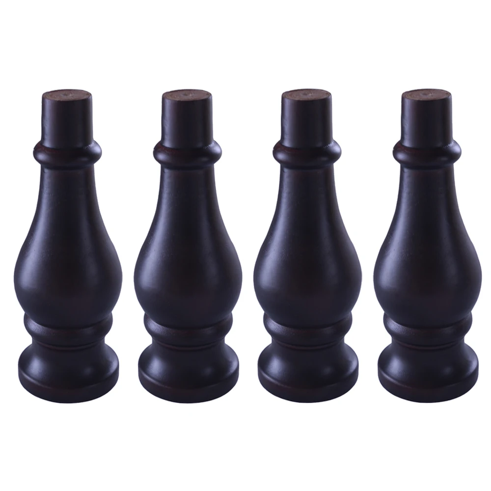 1 шт. эвкалипта деревянная мебель нога Черная ножка стола Кабинет ноги| |