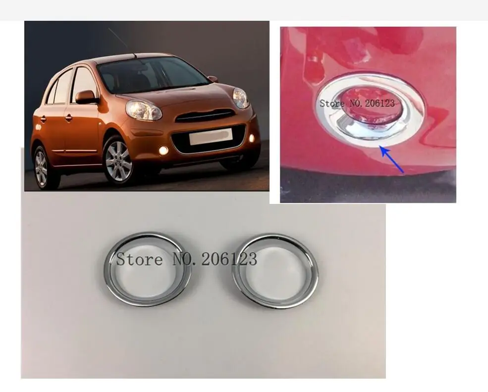 Для Nissan March 2011 2012 2013 2014 2015 2016 2017 автомобильный передний противотуманный