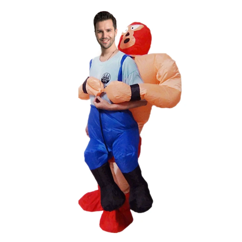 

Fancy Dress Inflatable Costume Adult Wrestler Patry Halloween Blow Up Clothing Cosplay Costumes for Men Women