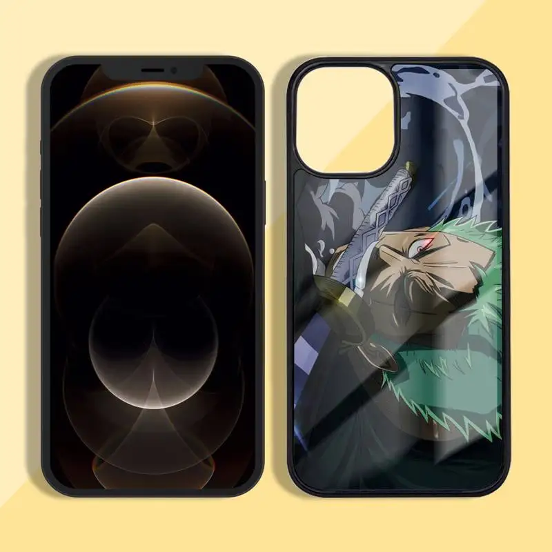

Anime One Piece Roronoa Phone Case Silicone TPU+PC For iPhone11 12 mini Pro MAX 7 8 Plus X XR XS Samsung S20 10 9 8 Plus ultra