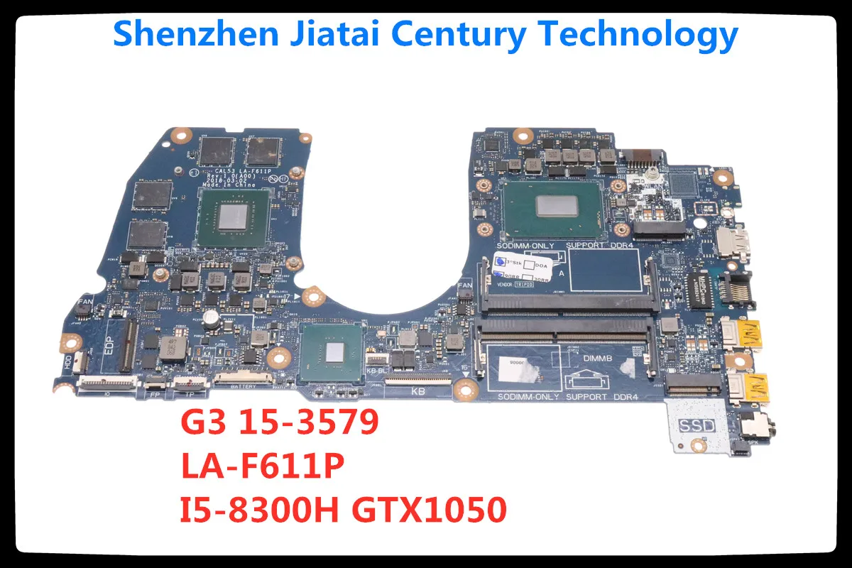 Для DELL G3 15 3579 оригинальная материнская плата CAL53 LA F611P Материнская ноутбука i5 8300H