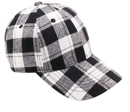 Вареная ткань бейсболка для мужчин и женщин пар плед на открытом воздухе