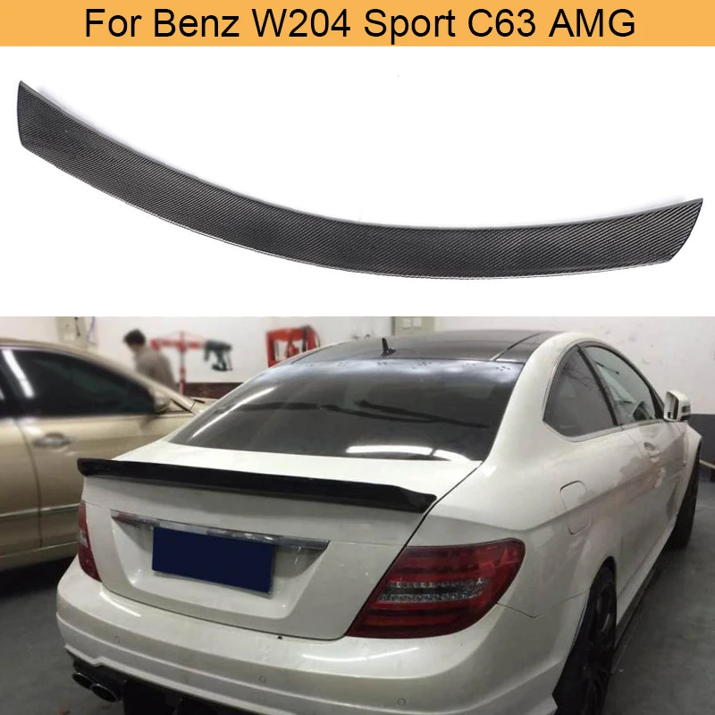 

C Class Carbon Fiber Rear Trunk Boot Spoiler Wing Lip for Mercedes Benz W204 C204 C63 AMG C200 C250 C300 2 Door Coupe 2008-2014