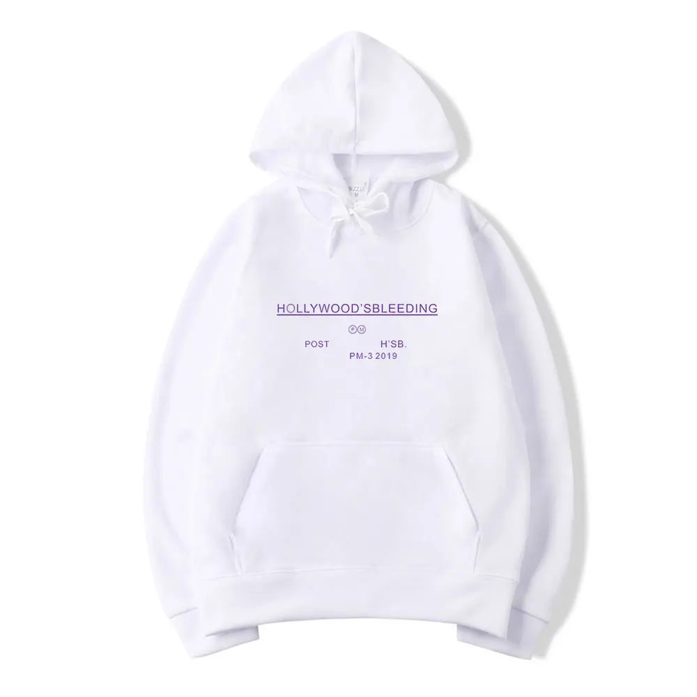 

Post Malone New album printing Hollywood'S Bleeding Hoodie for men Leisure Women Korean loose tops ins tide Hooded Sweatshirt